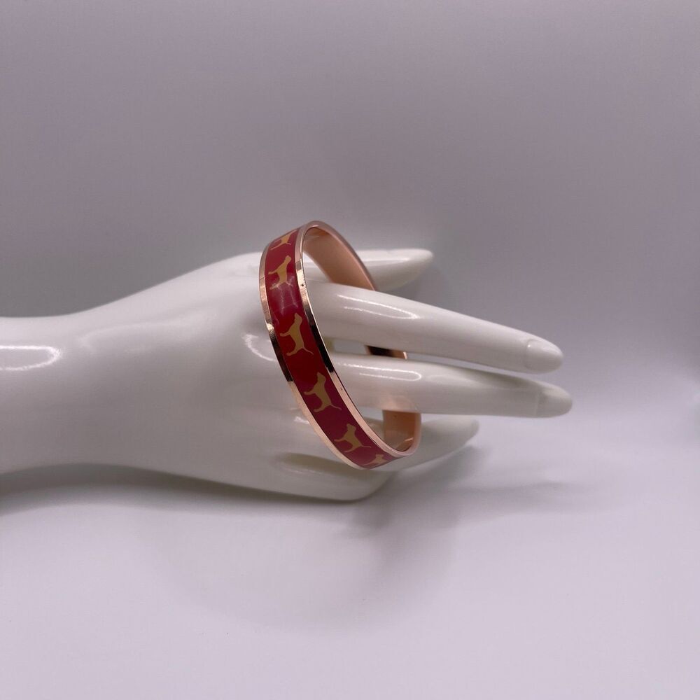 Victoria's Secret PINK Vintage Dog Logo Bangle Bracelet